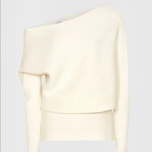NWT Reiss Lorna Asymmetric knitted top, size S